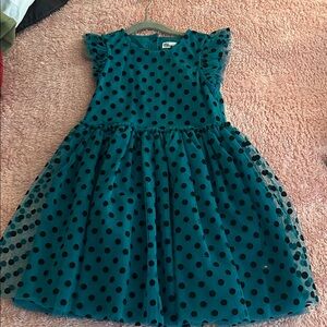 Epic Threads Teal and Black Polka Dot Dress
